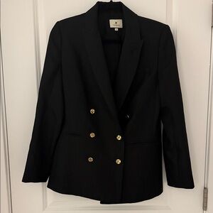 Tuckernuck Black Blazer with Gold Accents